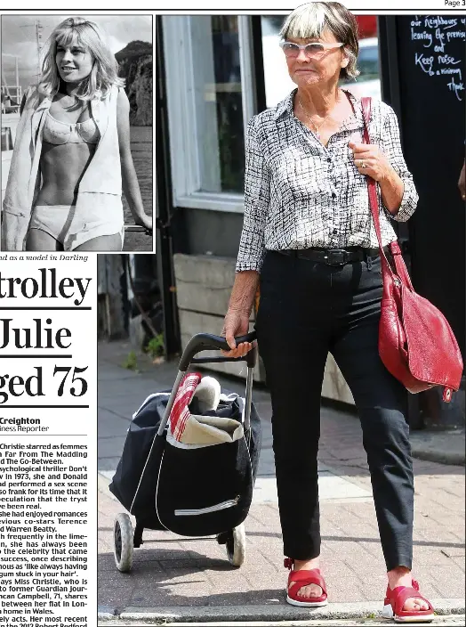 Shopping Trolley Chic It S Julie Christie Aged 75 Pressreader