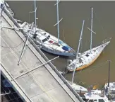  ??  ?? Engineers inspecting the Florida Keys from above found bridges were secure and safe for travel.