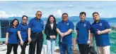  ??  ?? PAREB Inc. President Samuel Lao (3rd from right) and members enjoy an exclusive site visit of the 33rd level at Aeon Towers, which is overlookin­g Davao City and Samal Island. Together with them is Aeon Luxe Properties Business Unit Head Fauziah Jamsuri (center).