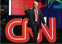  ?? GETTY IMAGES ?? Donald Trump and CNN have butted heads this year over the network’s coverage of him.