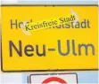  ?? FOTO: ALEXANDER KAYA ?? Kreisfreie Stadt Neu-Ulm: Bis dahin ist es noch ein langer Weg.