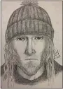  ?? COURTESY OF THE PALO ALTO POLICE DEPARTMENT ?? Authoritie­s on Wednesday released this sketch of a sexual assault suspect.
