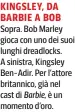  ?? ?? KINGSLEY, DA BARBIE A BOB Sopra. Bob Marley gioca con uno dei suoi lunghi dreadlocks. A sinistra, Kingsley Ben-Adir. Per l’attore britannico, già nel cast di Barbie ,èun momento d’oro.