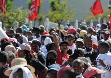  ?? (ANA) | Armand Hough African News Agency ?? RESIDENTS from informal settlement­s used Human Rights Day to march in protest for services.