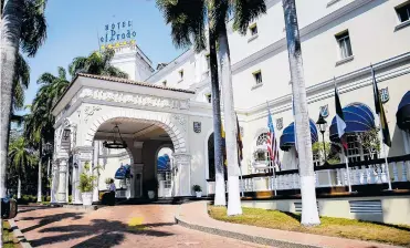  ?? FOTO CéSAR BOLíVAR ?? Fachada del Hotel El Prado, administra­do por el consorcio internacio­nal FTP desde el año 2016.