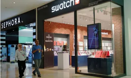  ?? Photograph: Vincent Thian/AP ?? A Swatch outlet at a shopping mall in Putrajaya, Malaysia.