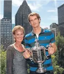  ??  ?? Judy Murray is worried Andy will have finished playing before her dream is realised.