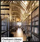  ??  ?? Chetham’s Library dates from 1653