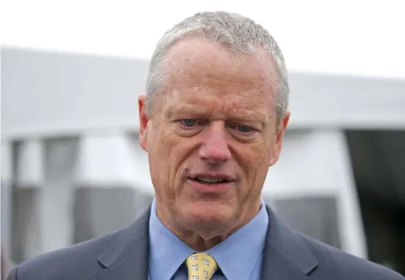  ?? STuART CAHILL / HeRALd sTAFF ?? NOT THE FOCUS: Gov. Charlie Baker will not be attending the state’s Republican convention as he said it should be an opportunit­y for the party to hear from the candidates running to be elected.