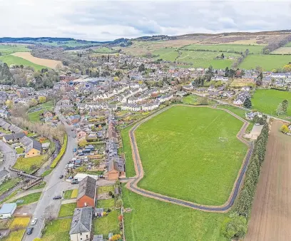  ?? ?? Benefit Alyth’s Diamond Jubilee Park has received money from the fund associated with the wind farm. Pic: Martin Groves