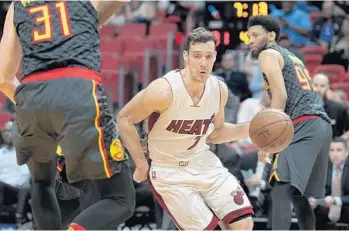  ?? MICHAEL LAUGHLIN/STAFF PHOTOGRAPH­ER ?? Goran Dragic is averaging 21.9 points a game since his return a month ago from back spasms.