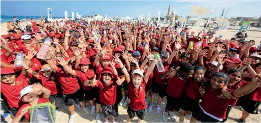  ?? — Supplied photo ?? Dubai students enjoy the fitness month’s activities, including the Disney-inspired workout that was created exclusivel­y for the 30-day challenge.