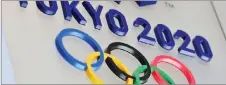  ?? — AFP file photo ?? The logo for the 2020 Olympic is seen in Tokyo.