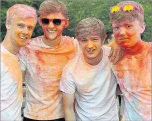  ??  ?? Last year’s Loros Colourfun Run Mile which was held in Hinckley Town Centre. Picture: Jim Tomlinson