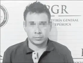  ??  ?? Iván Margarito Esquivel García, de 28 años, es señalado como el asesino de Carlos Sierra Santana, líder y fundador de Los Viagra ■ Foto PGR