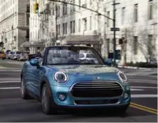  ?? BMW PHOTOS ?? The MINI Cooper S Convertibl­e starts at $34,971.