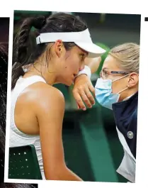  ??  ?? Joy: Emma celebrates her U.S. Open win after struggling at Wimbledon (above)