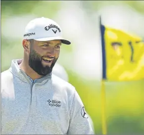  ?? Foto: lapresse ?? Jon Rahm sonriente ayer en la vuelta de prácticas en el oak Hill C.C. de rochester