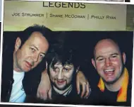  ?? ?? grafter: Shane MacGowan smiles during a break from drilling while working on the Brent Cross Shopping Centre with J Murphy & Sons Constructi­on in 1979, left