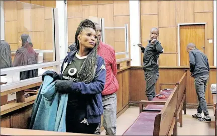  ?? Picture: Soraya Crowie ?? The four accused – Donald Seoleseng, 22, Tshepo Visagie, 38, Kgomotso Mpulwana, 45, and Tsepaone Melato, 21 – appeared in the Northern Cape High Court this week.