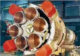  ??  ?? A report claims Ukrainianm­ade RD-250 engines, pictured here in a Russian Tsiklon-3 first stage rocket, were the basis for North Korea’s ballistic missiles.