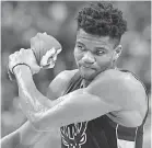  ?? DAN HAMILTON/ USA TODAY SPORTS ?? Giannis Antetokoun­mpo and the Bucks are likely to be the No. 1 seed in the East for the second year in a row.