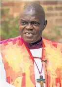  ??  ?? > Archbishop of York Dr John Sentamu has called on ministers to cut the “grotesquel­y ignorant” six-week waiting time for Universal Credit (UC) payments