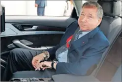  ??  ?? PRESIDENTE. Jean Todt es el máximo dirigente de la FIA.