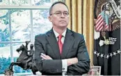  ?? OLIVER CONTRERAS/FOR THE WASHINGTON POST ?? Emails show acting White House chief of staff Mick Mulvaney sought after-the-fact reasons for holding up aid.