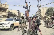  ?? (Photo MaxPPP/EPA) ?? Après deux mois de combats, l’armée turque et ses alliés parmi les forces rebelles syriennes ont atteint leur objectif : chasser les Unités de protection du peuple kurdes.