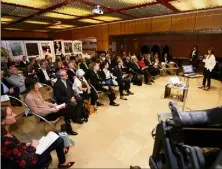  ?? (Photo François Vignola) ?? Bilan, perspectiv­es, réflexion plus globale : les adhérents de Santé matin se sont librement exprimés sur le sujet de leur choix lors de la dernière Rencontre de .