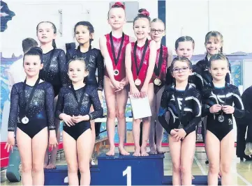  ??  ?? Medal haul
The Hamilton Gymnastics Club brought an impressive haul back to South Lanarkshir­e