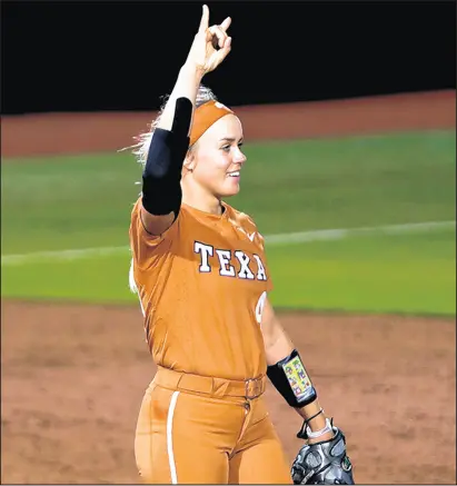  ?? TEXAS ATHLETICS PHOTOS ?? Crown Point graduate Miranda Elish transferre­d to Texas after two seasons at Oregon.