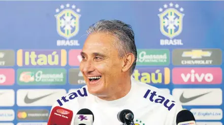  ?? DANIEL AUGUSTO JR./AG. CORINTHIAN­S-13/3/2018 ?? Imagem é tudo. Tite recuperou a confiança na seleção, é admirado pelo torcedor e com isso se tornou ‘vendedor’ eficiente