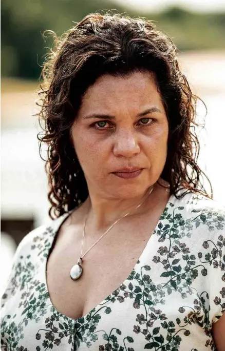  ?? João Miguel Júnior/Globo/Divulgação ?? A atriz Isabel Teixeira, como Maria Bruaca na nova versão de ‘Pantanal’