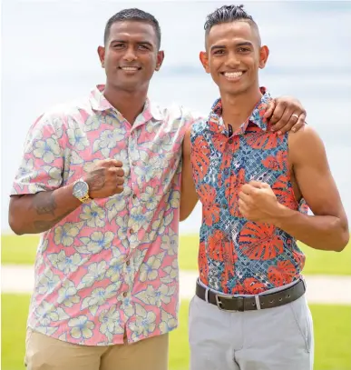  ?? Photo: Leon Lord ?? Singh brothers, Sebastian (left) and Nathaniel in Suva on January 13, 2021.