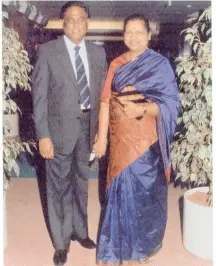  ?? SUPPLIED ?? DR JAYARAM ‘JN’ Reddy with his wife, Devi. |