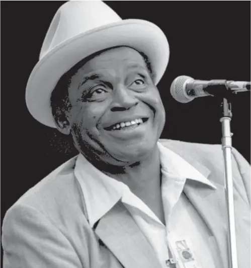  ?? BRIAN MCMILLEN / WIKIMEDIA COMMONS ?? American blues musician, vocalist, songwriter and producer Willie Dixon at Monterey Jazz Festival in 1981, 11 years before his death. Hari Kunzru’s novel addresses the appropriat­ion of black music by those who would presume to be “authentic,” writes...