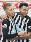  ??  ?? Newcastle United’s Dwight Gayle and Jacob Murphy.