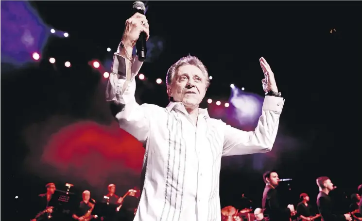  ?? THE HARTMAN GROUP ?? Frankie Valli says he has weathered changing musical tastes by ignoring them. “We just stayed at a level,” he says, “doing what we did.”