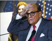  ?? JACQUELYN MARTIN — THE ASSOCIATED PRESS ?? The U.S. Attorney’s Office in Manhattan has returned to the question of whether to bring a criminal case against former New York Mayor Rudy Giuliani.