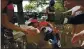  ?? JESSIE WARDARSKI — THE ASSOCIATED PRESS ?? Hunter Stewart, 5, helps pack and deliver food to residents of the Lafayette Gardens housing developmen­t on Saturday August 8 in the Brooklyn borough of New York. Stewart currently lives in a shelter for families with his mother.