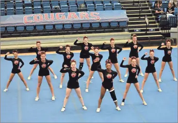  ?? Contribute­d photo ?? The Cedartown Lady Bulldogs competitio­n cheer squad took first place in Columbus, keeping up their winning streak so far for 2017.