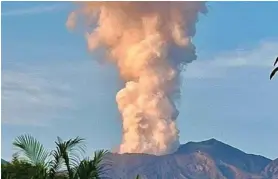  ?? CORTESÍA ?? La conducta del volcán es repetitiva a años anteriores.