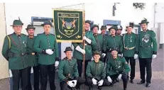  ?? RP-FOTO: ENDERMANN ?? Der Jägerzug „Grüne Seele“der Osterather Schützen. Ob das dortige Schützenfe­st im September stattfinde­n kann, ist noch offen.