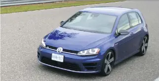  ?? JOHN LEBLANC/DRIVING ?? The 2016 Golf R’s subtle body kit includes quad exhausts and 19-inch alloys.