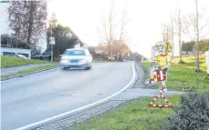  ?? ARCHIVFOTO: PAULINA STUMM ?? In der Altshauser Straße in Aulendorf wird es weder eine Ampel noch einen Zebrastrei­fen oder eine Mittelinse­l geben.