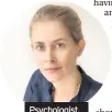  ??  ?? Psychologi­st, Dr Meg Arroll
