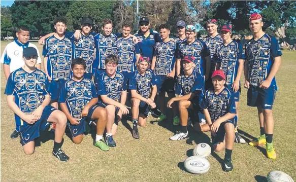  ?? Picture: GCAS ?? Members of the Gold Coast Academy of Sport’s 2018 rugby league program.