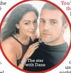  ??  ?? The star with Dane